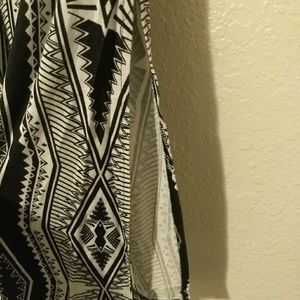 Tribal print maxi skirt